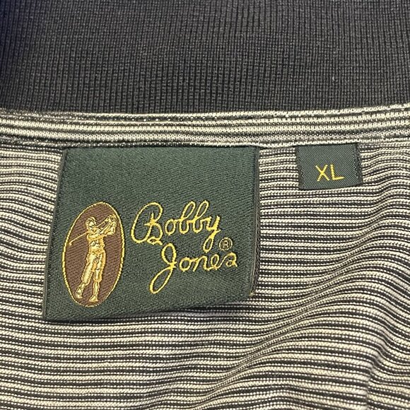 Bobby Jones The Masters Augusta Polo Shirt Mens XL Black Golf Logo Made In Italy - Picture 8 of 10